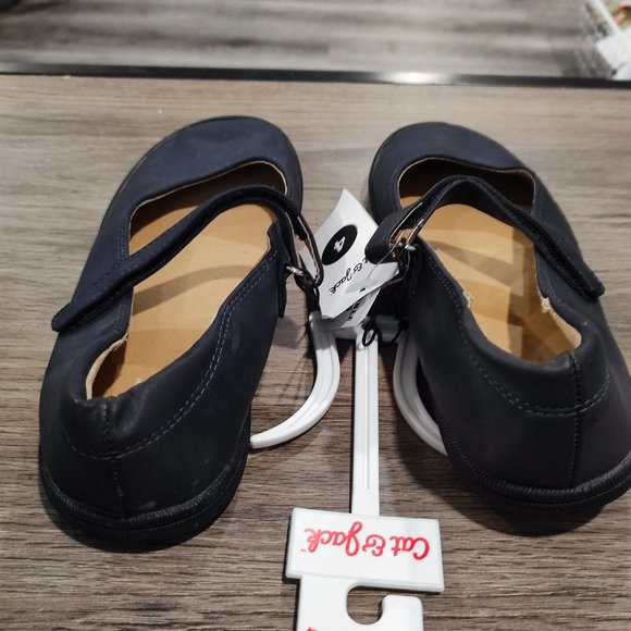 Cat & Jack ballerina shoes very dark blue girls' size 4 NWT - Picture 3 of 8